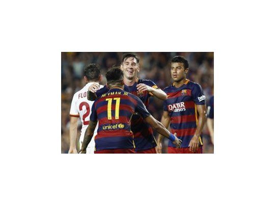 Messi volvió con todo a Barcelona.