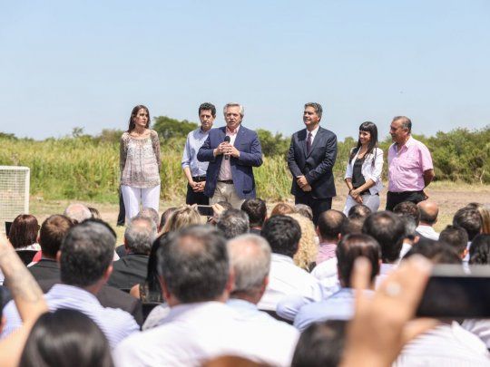 Alberto Fern&aacute;ndez en Chaco.