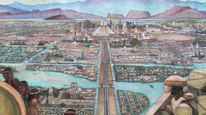 Se funda la ciudad de Tenochtitlán en el año 1325.