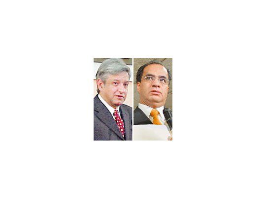 Andrés López Obrador y René Bejarano