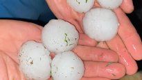 Importante cantidad de granizo afectó a Carhué