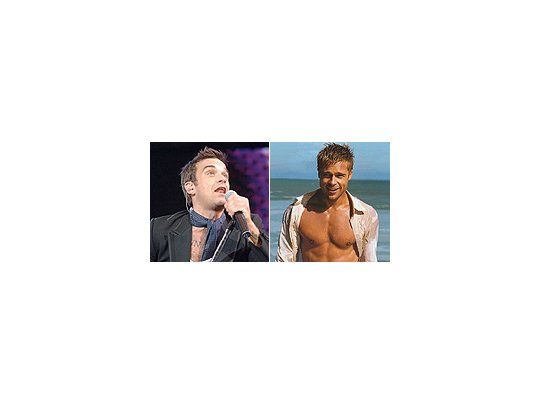 Robbie Williams y Brad Pitt son los chicos buenos según ranking en Gran Bretaña