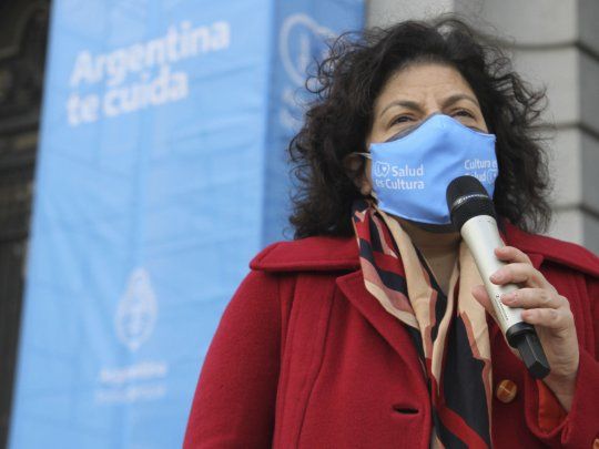 La ministra de Salud Carla Vizzotti﻿.