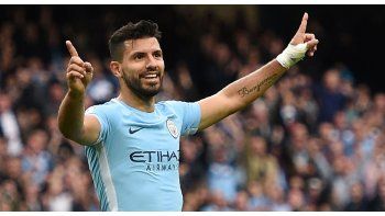 Agüero no para de marcar y quedó a un gol de ser el máximo artillero del City