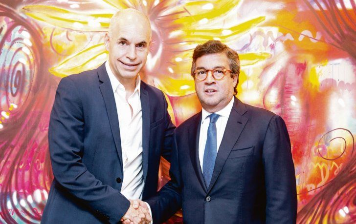FONDOS. Horacio Rodríguez Larreta, en Washington, mantuvo un encuentro con Luis Alberto Moreno, presidente del BID, quien le anticipó una posible línea de apoyo a la puesta en valor del Casco Histórico de la Ciudad.