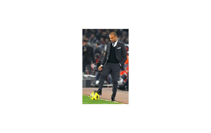 El entrenador de Barcelona, Josep Guardiola.