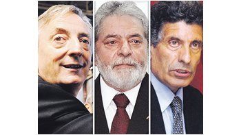 ámbito.com | Néstor Kirchner, Lula da Silva y Chacho Álvarez.