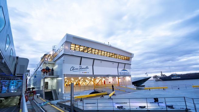 Buquebus inauguró el China Zorrilla este miércoles en Puerto Madero.&nbsp;