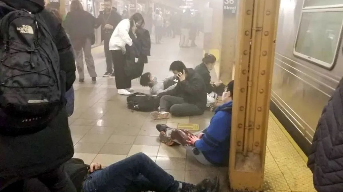Shocking images and videos of the New York subway shooting