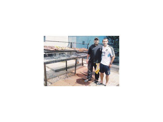 Asado con el jefecito.