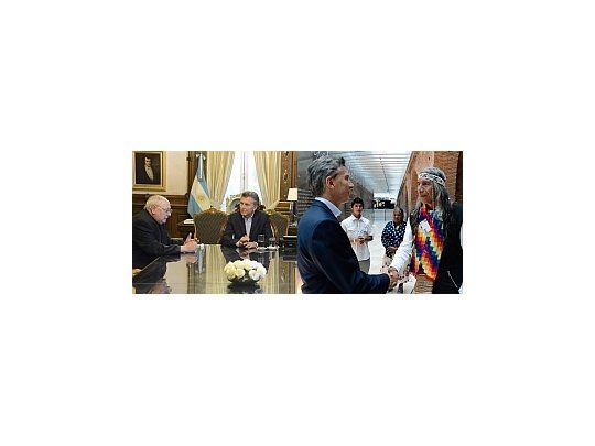 Macri encabezó las reuniones en Casa Rosada.