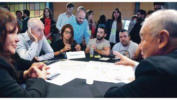 Plan vial. El jefe de Gobierno, Horacio Rodríguez Larreta, junto al secretario de Transporte, Juan José Méndez.