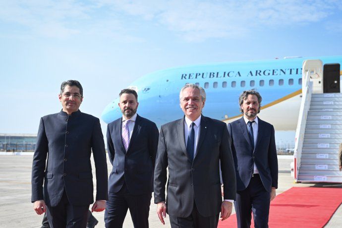El presidente Alberto Fer&aacute;ndez arrib&oacute; a India para participar del G20.