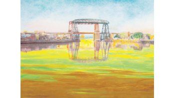 ámbito.com | “Utopía del Bicentenario. Coloración del Riachuelo. 1810-2010. 200 años de contaminación. Cuenca Matanza Riachuelo”, de Nicolás García Uriburu.