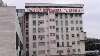 El hospital V. Cervello donde la mujer infectada se encuentra internada.