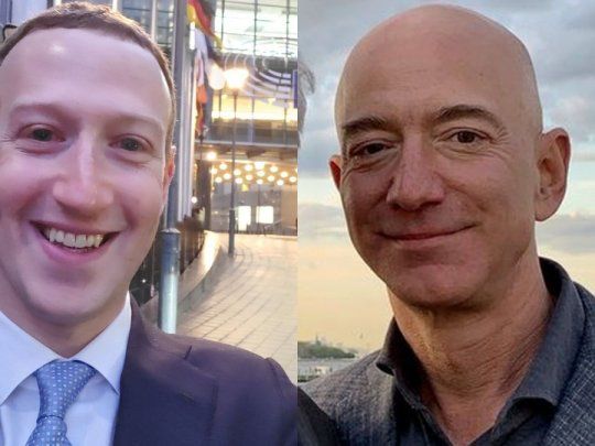 Mark Zuckerberg y&nbsp;Jeff Bezos