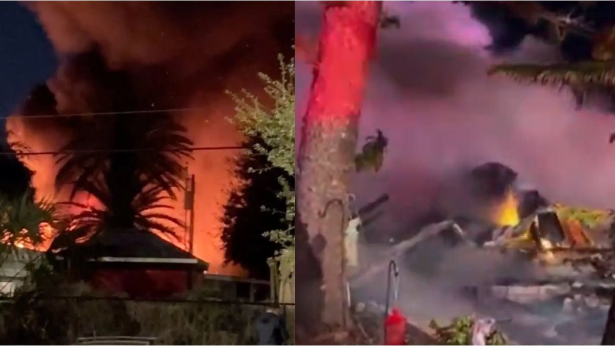a plane crashed into four mobile homes and there are several dead