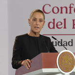 Claudia Sheinbaum en la Mañanera del Pueblo. Claudia Sheinbaum en la Mañanera del Pueblo.