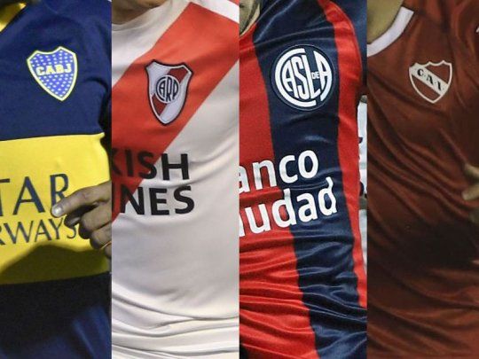 Boca, River, San Lorenzo, Racing e Independiente.
