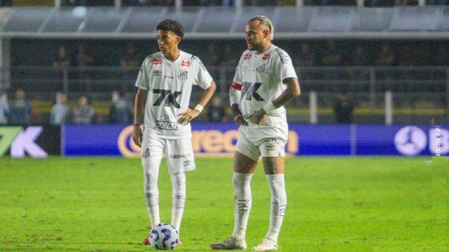 Debutó el hijo de Robinho en Santos, la nueva joya de Brasil, bajo la tutela de Neymar