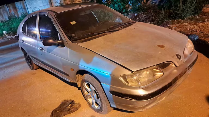 The car with which they left the threat to Di María