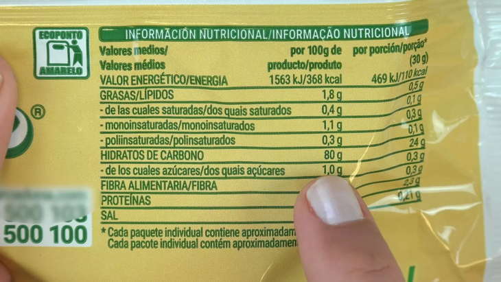 Se recomienda siempre observar la tabla de la información nutricional que tiene y debe tener cada alimento. Se recomienda siempre observar la tabla de la información nutricional que tiene y debe tener cada alimento.