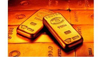El oro bajó un 1,1% a u$s 1.055,70