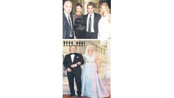 Horacio Rodríguez Larreta, su hermano Augusto, y sus respectivas mujeres, Bárbara Diez y Julieta Spina (las dos embarazadas). Fue en la Gala a beneficio del Hospital Austral, que por décimo año consecutivo organizaron Valeria Mazza y Alejandro Gravier.