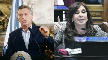 Mauricio Macri y Cristina de Kirchner.