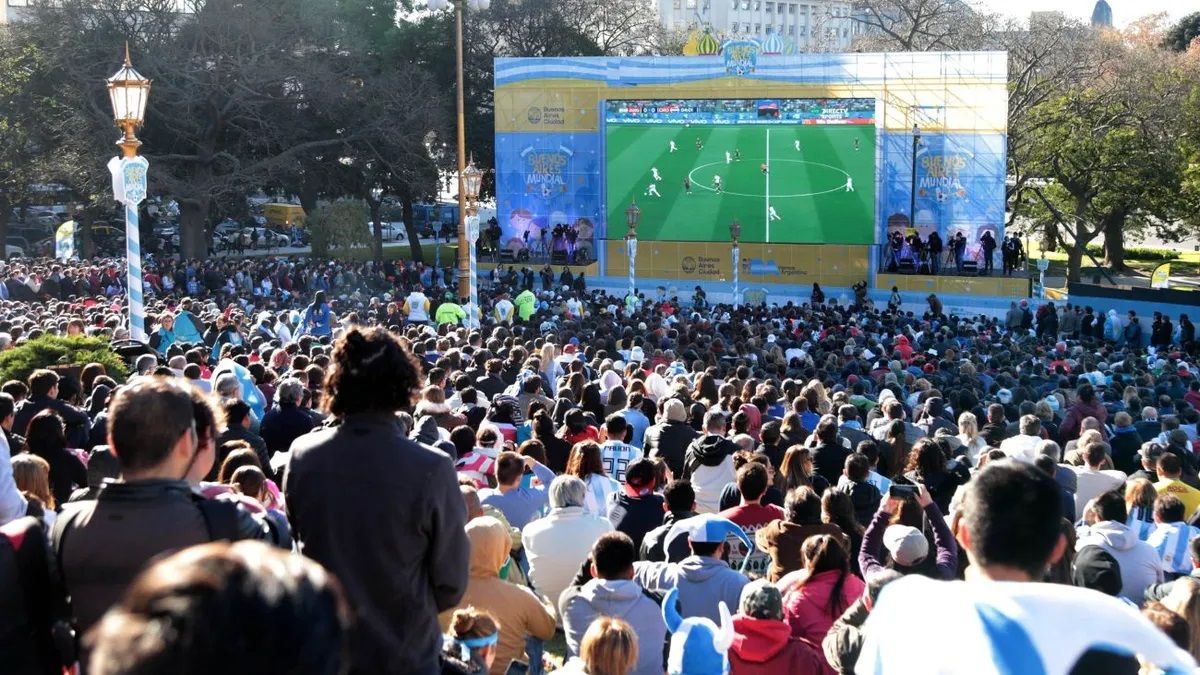 More than 10 thousand people to see the Argentina game in Palermo