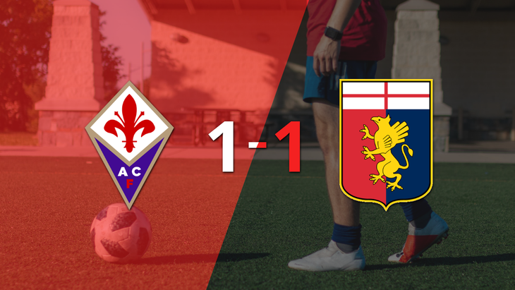 Genoa empató 1-1 en su visita a Fiorentina
