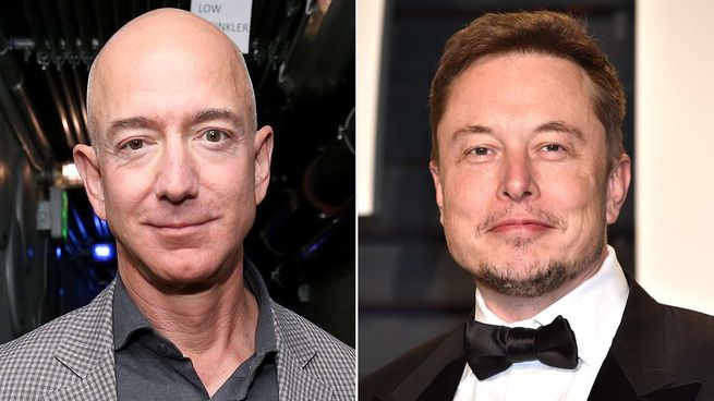 Bezos y Musk son dos de los hombres más ricos del mundo.