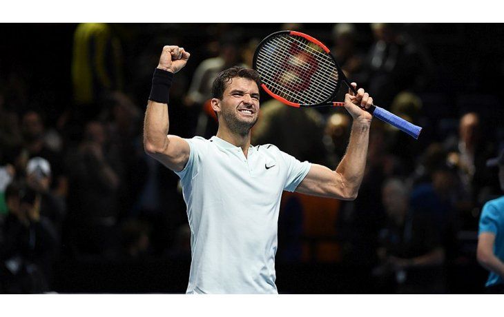Dimitrov no le dio chances a Goffin y ya está en semis del Masters (Foto: sitio oficial del torneo).