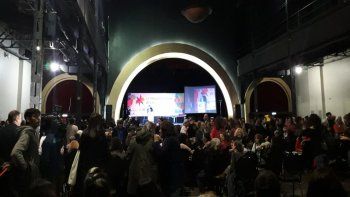 Algunas personas le dieron la espalda al secretario de Cultura durante su discurso en La Rural.