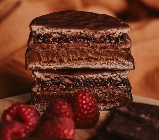 Así luce el alfajor campeón. Así luce el alfajor campeón.