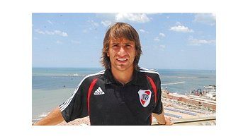 Ponzio durante su primera etapa en River. Regresa después de tres años en Zaragoza.
