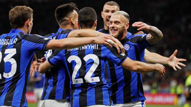 Primer paso. Inter le ganó a Milan la primera semifinal de la Champions League.