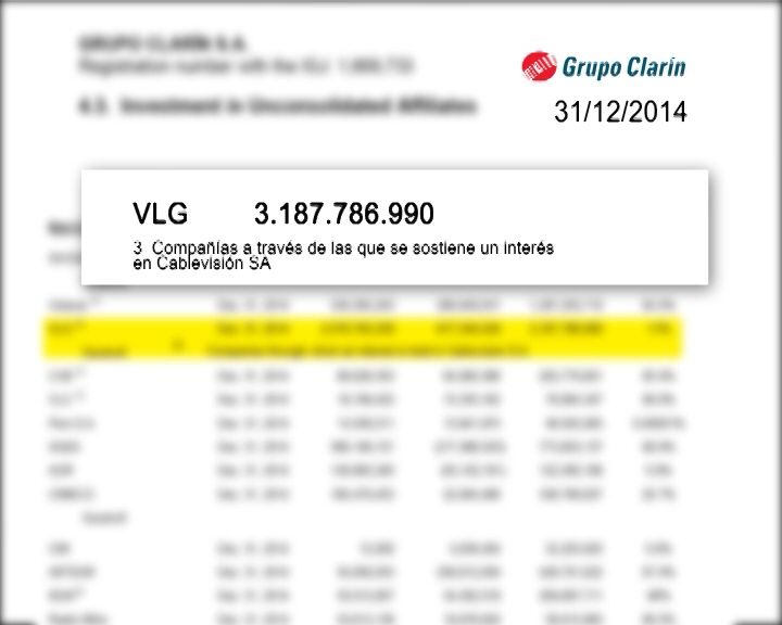 VLG, compañía vinculada con Cablevisión S.A.