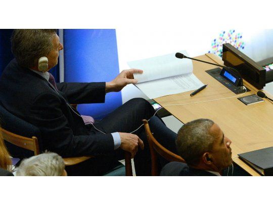 Mauricio Macri y Barack Obama en la ONU.