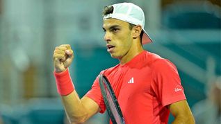 Cerúndolo llegó a cuartos de Miami por tercera vez en su carrera.