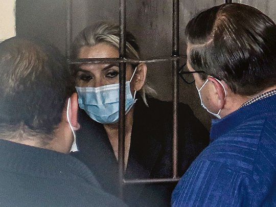 Jeanine Áñez en su celda.