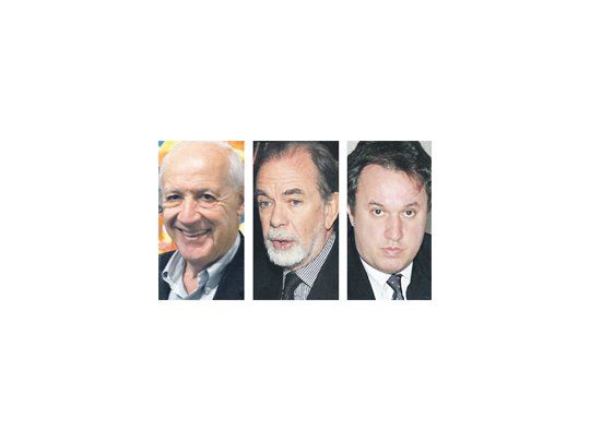 Roberto Lavagna, Javier González Fraga y Miguel Peirano.
