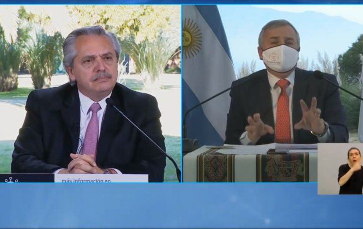 El presidente Alberto Fernández dio detalles de la charla con el gobernd
