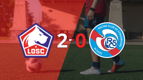 con dos goles de jonathan david, lille vencio a rc strasbourg
