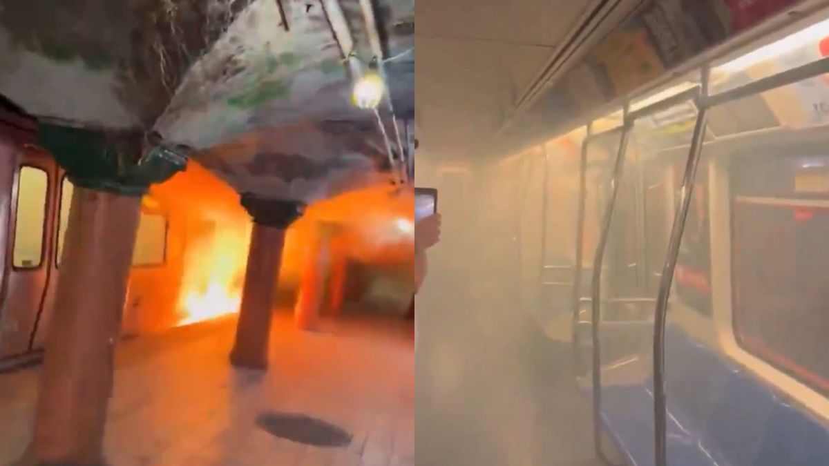 They evacuated passengers and are hospitalized by smoke inhalation