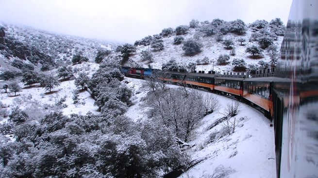 La magia del Chepe Express en invierno.