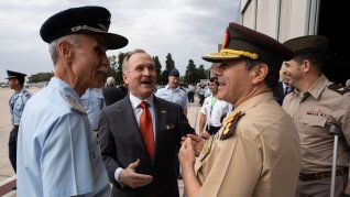 La embajada estadounidense celebró la llegada de los F-16. La embajada estadounidense celebró la llegada de los F-16.