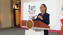 Claudia Sheinbaum en la Mañanera del Pueblo de este miércoles.