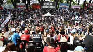 El Polo Obrero se manifestó en contra del ajuste antes de la asunción de Javier Milei