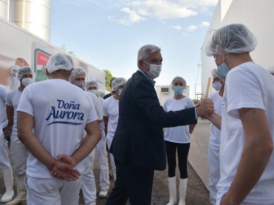 El ministro Julián Domínguez en Lácteos Aurora&nbsp;